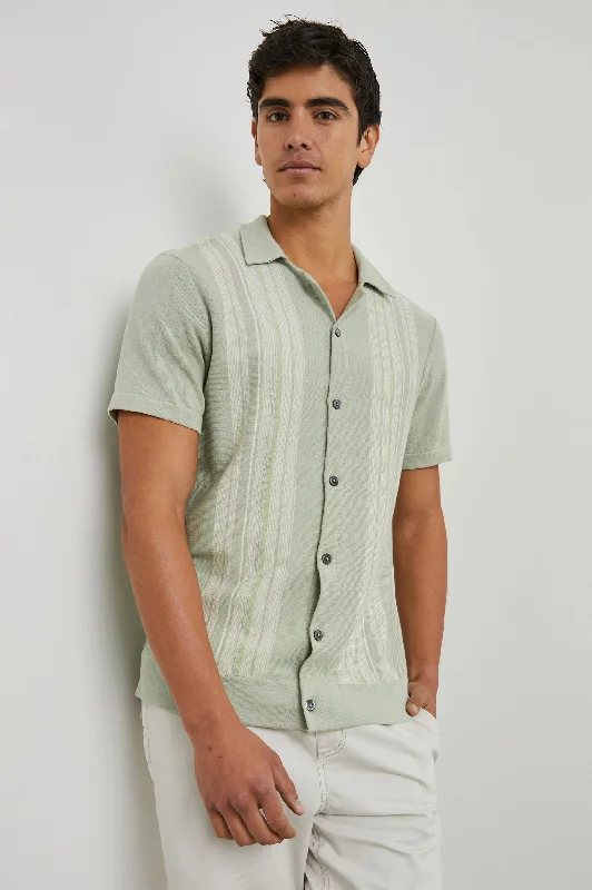 SILAS SHIRT - SAGE IRIDESCENT MULTI