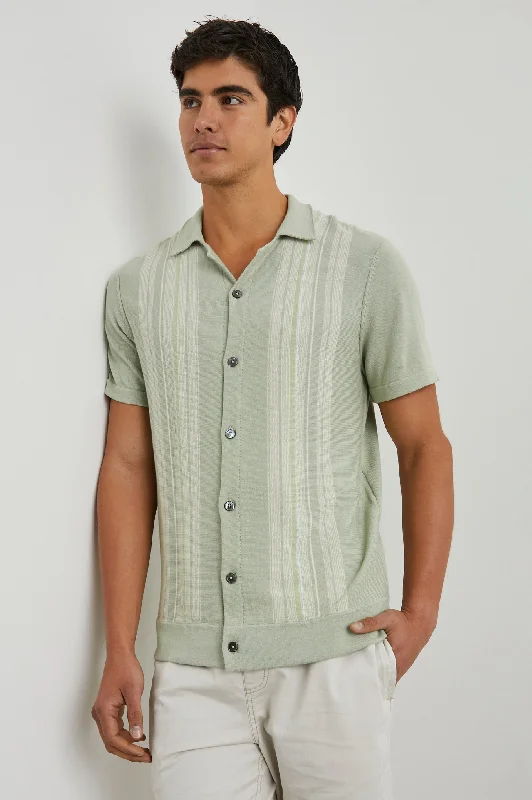 SILAS SHIRT - SAGE IRIDESCENT MULTI