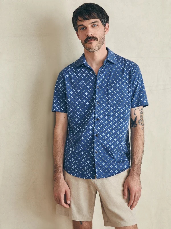 Short-Sleeve Hermosa Knit Shirt - Navy Atlas