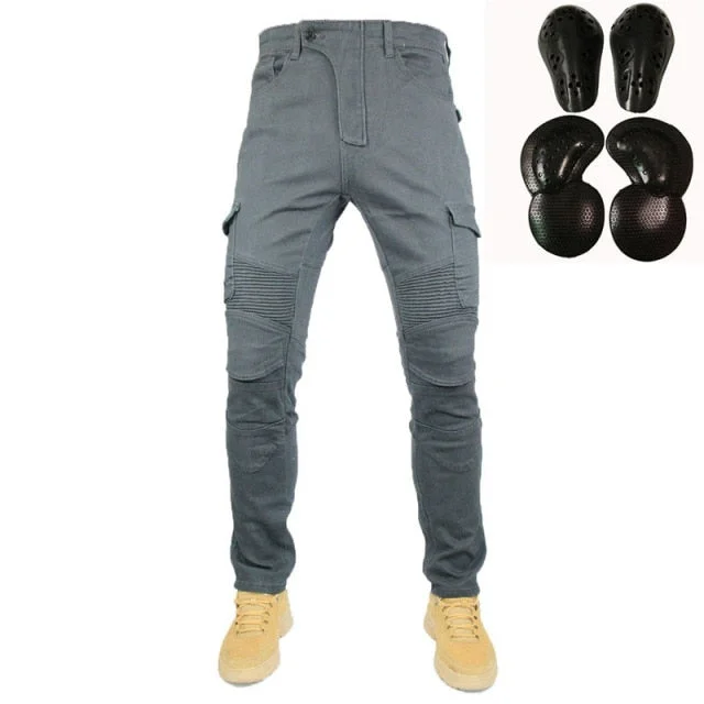 2019 Model Men's Armored Jeans Grey