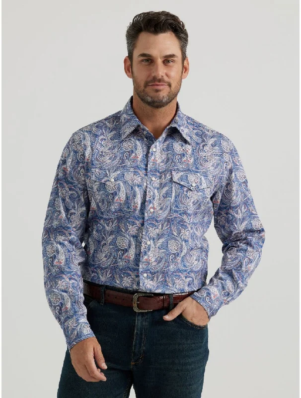 Wrangler 20x Paisley Print Snap Shirt