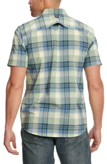 Wrangler ATG Woven Plaid Button Up