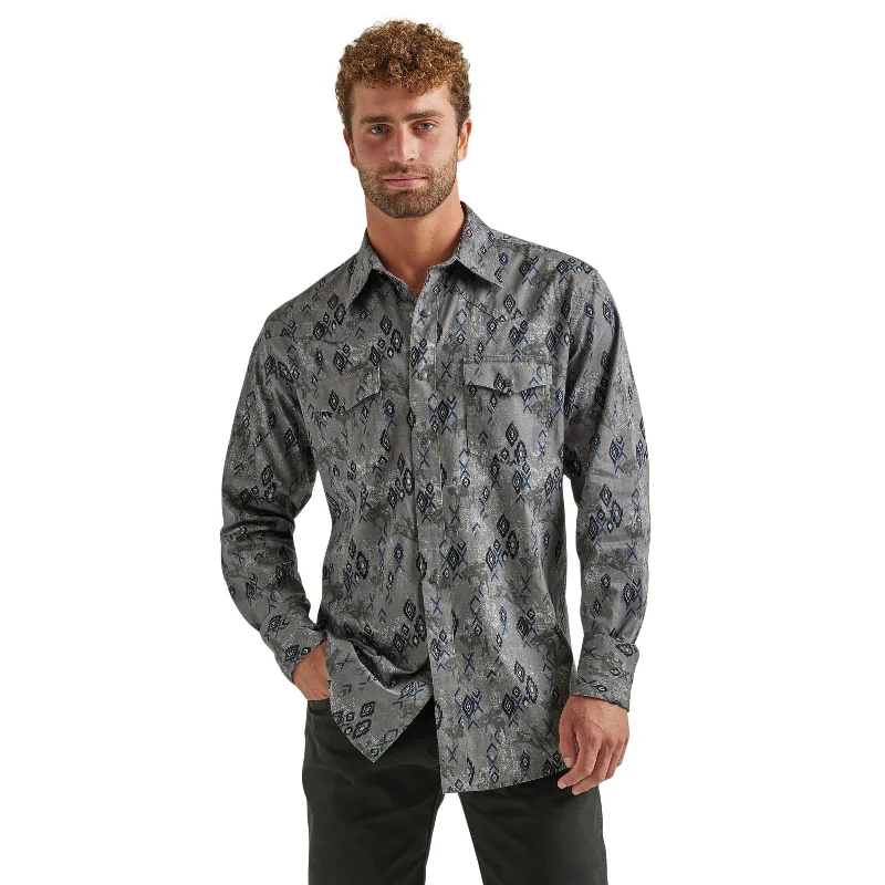 Wrangler Coconut Cowboy L/S Snap Shirt