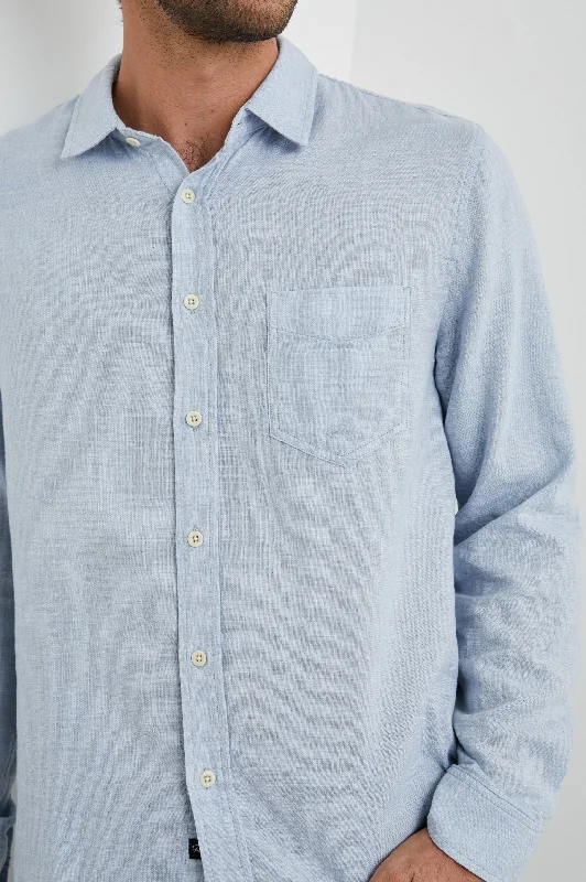 WYATT SHIRT - BLUE MELANGE