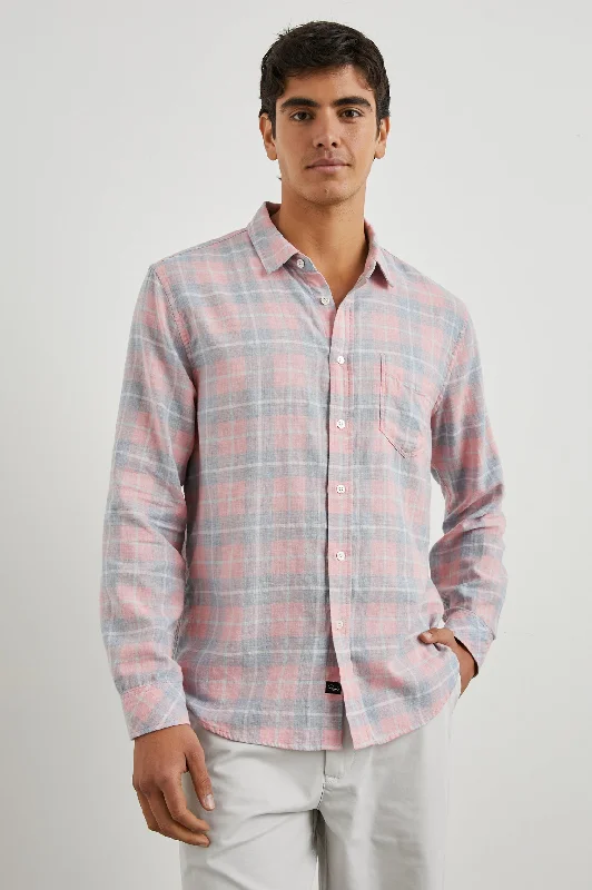 WYATT SHIRT - GUAVA SEA GLASS