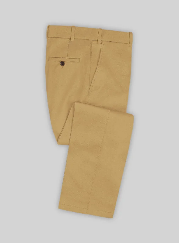 Italian Cider Brown Cotton Stretch Pants