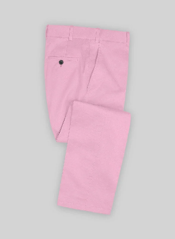 Italian Pink Cotton Pants