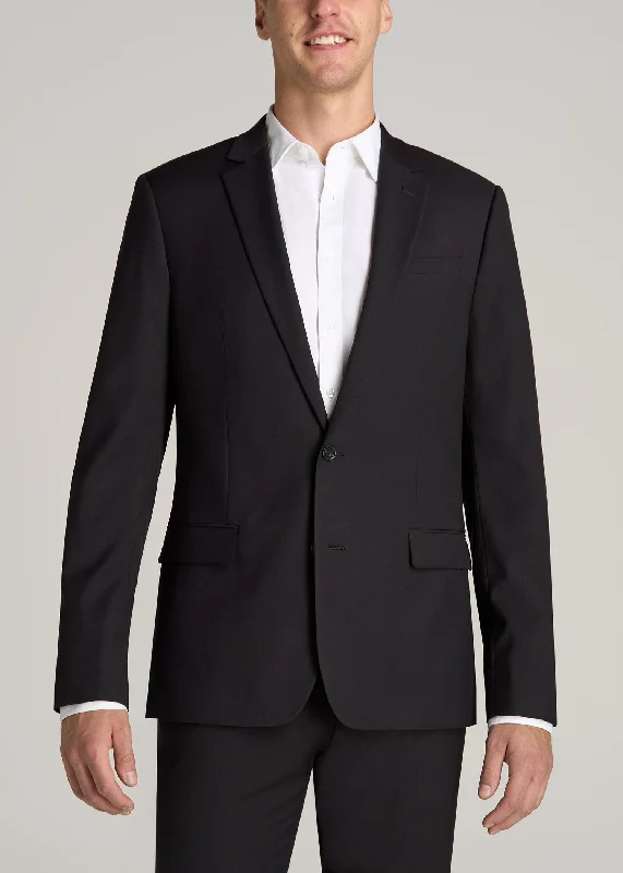 Suit Jacket for Tall Men in Black