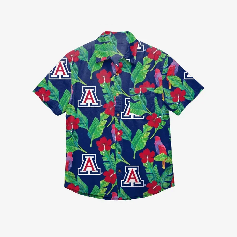 arizona-wildcats-floral-button-up-shirt