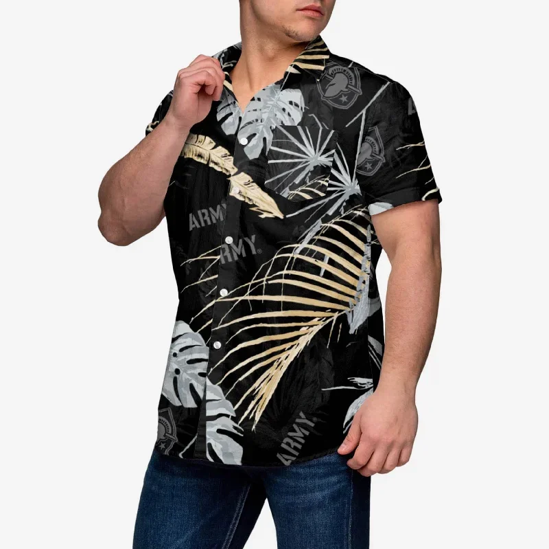 Army Black Knights Neon Palm Button Up Shirt