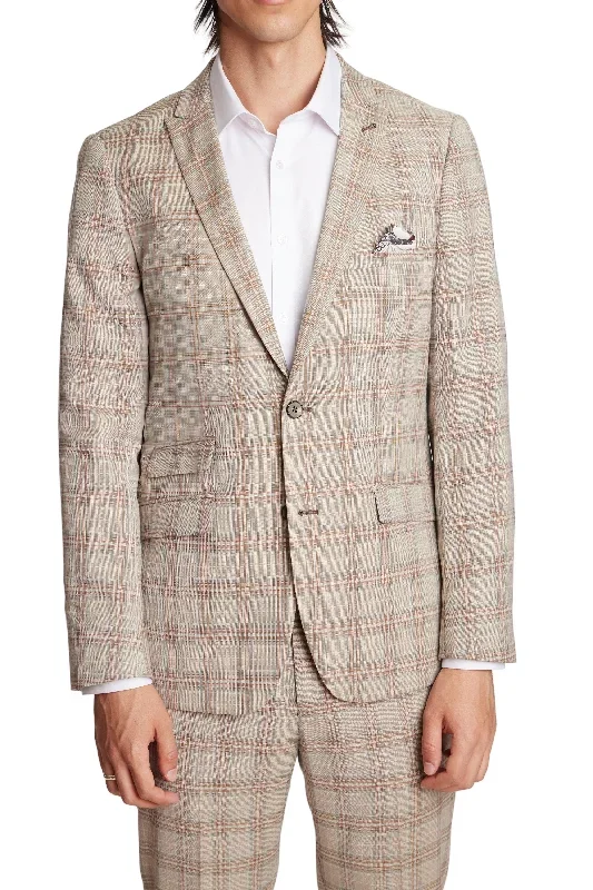 Ashton Peak Jacket - slim - Lt Khaki Check