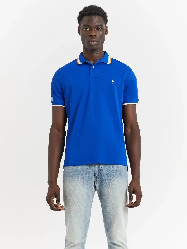 Australian Open Crew Polo Shirt in Pacific Royal