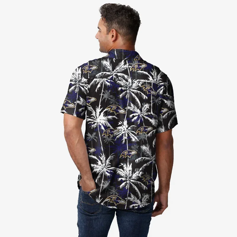 baltimore-ravens-black-floral-button-up-shirt