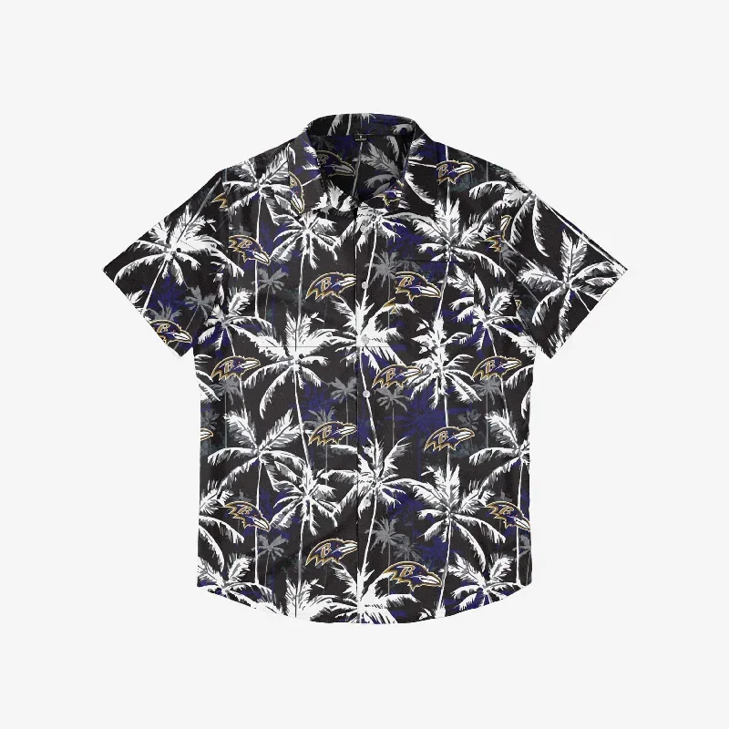 baltimore-ravens-black-floral-button-up-shirt