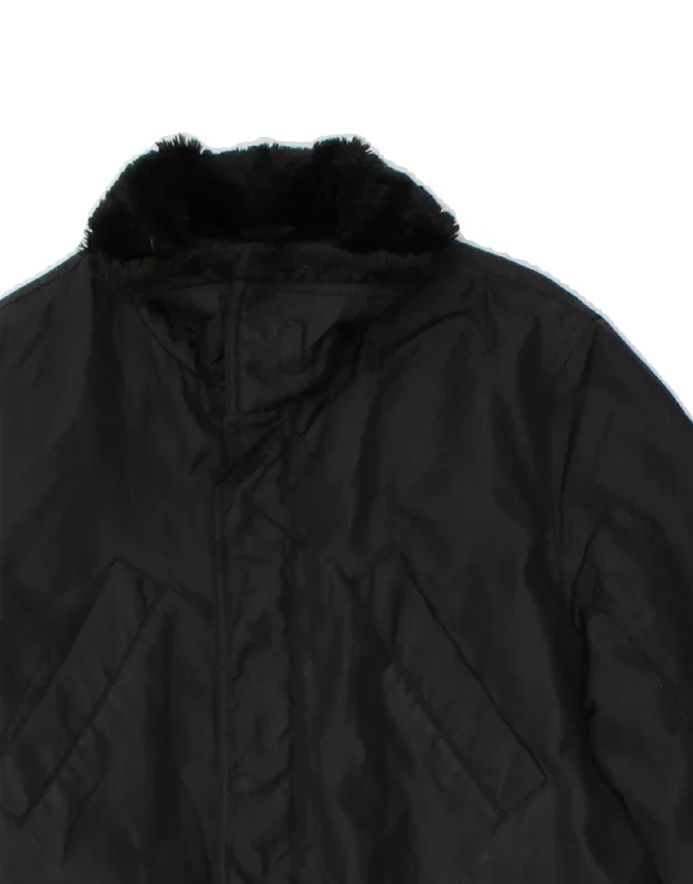 benetton-mens-windbreaker-coat-uk-36-small-black