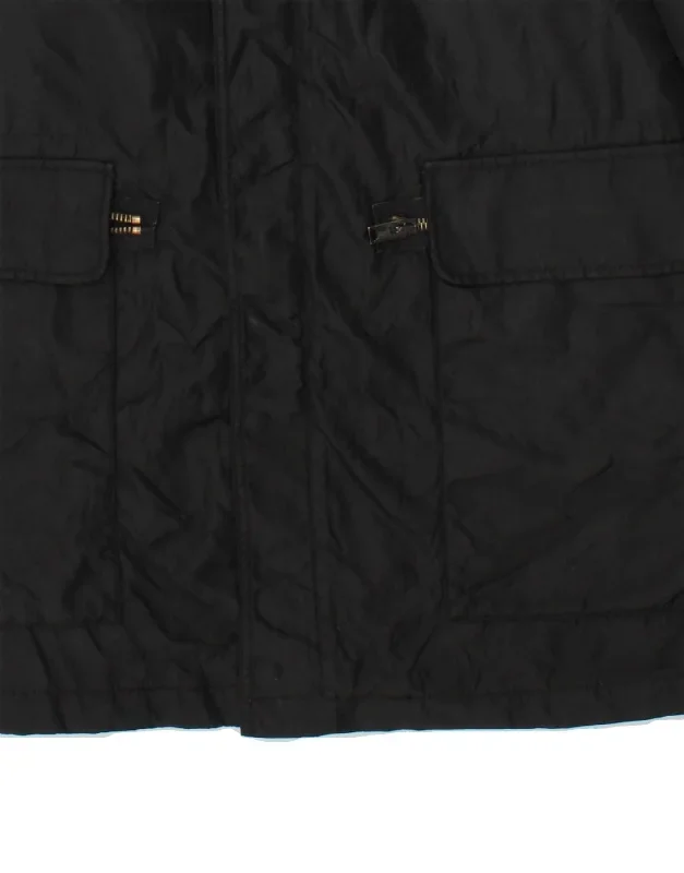 benetton-mens-windbreaker-coat-uk-36-small-black