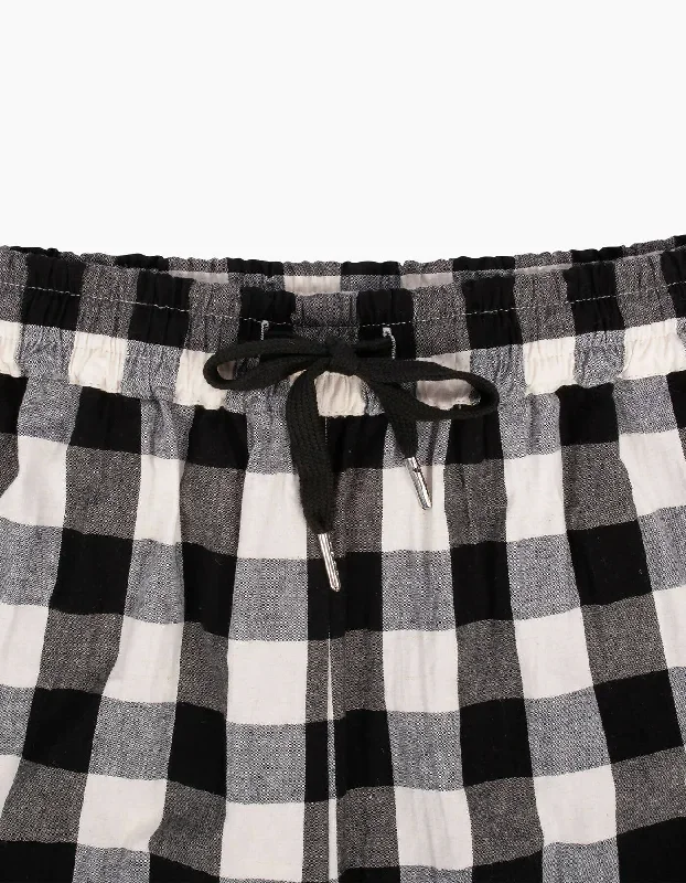 billie-black-white-checked-short