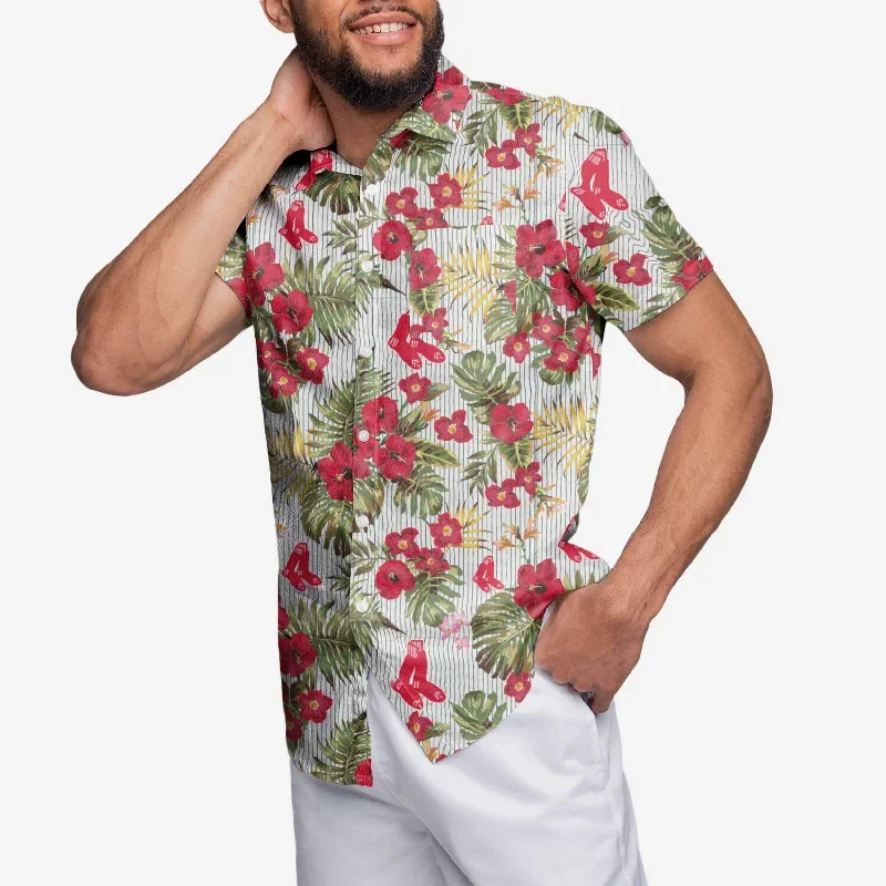 Boston Red Sox Throwback Threads Button Up Shirt