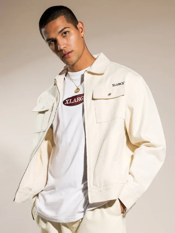 Bull Denim Jacket in Cream