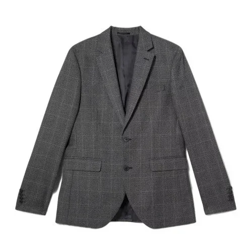 Burton Mens Highlight Checked Skinny Suit Jacket