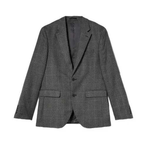 Burton Mens Highlight Checked Slim Suit Jacket