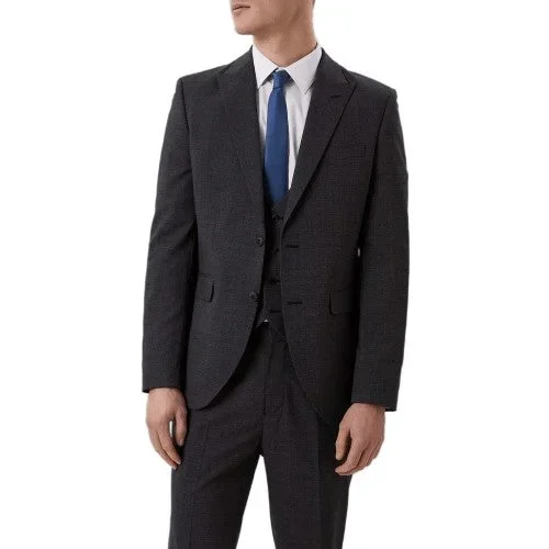 Burton Mens Textured Slim Suit Jacket