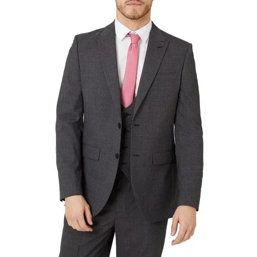 Burton Mens Textured Tailored Suit Jacket