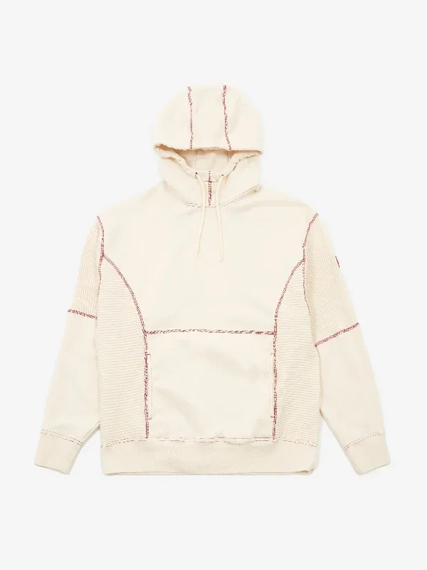 C.E Cav Empt Wide Rib Cut Heavy Hoodie - Beige