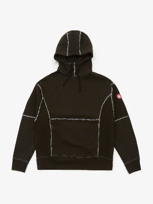 C.E Cav Empt Wide Rib Cut Heavy Hoodie - Black