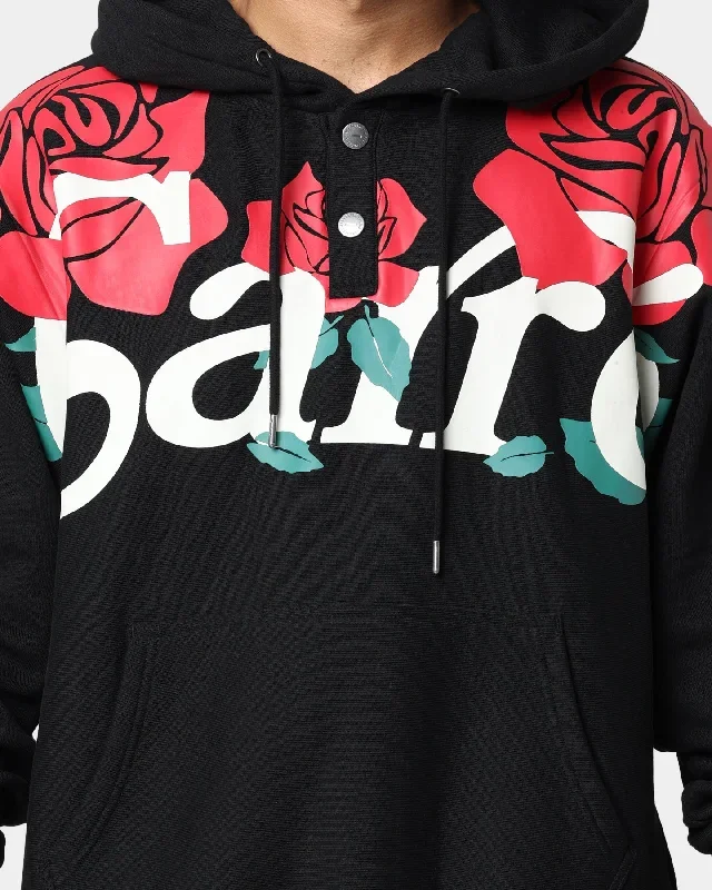 carre-volle-rose-button-up-hoodie-black