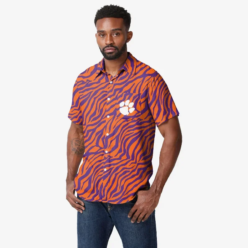 Clemson Tigers Thematic Button Up Shirt