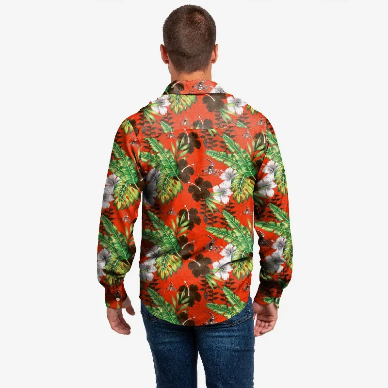 cleveland-browns-long-sleeve-floral-button-up-shirt