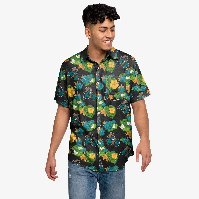 Coastal Carolina Chanticleers Floral Button Up Shirt