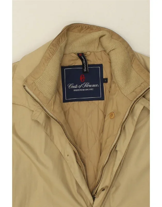 conte-of-florence-mens-padded-coat-uk-40-large-beige-polyester