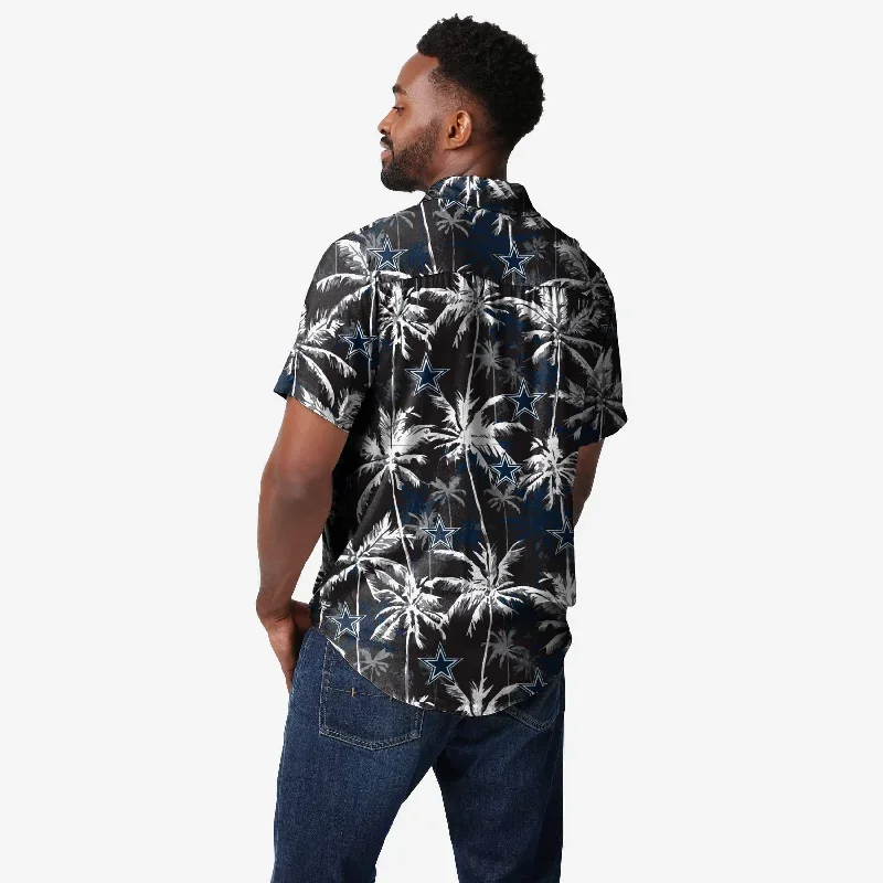 dallas-cowboys-black-floral-button-up-shirt