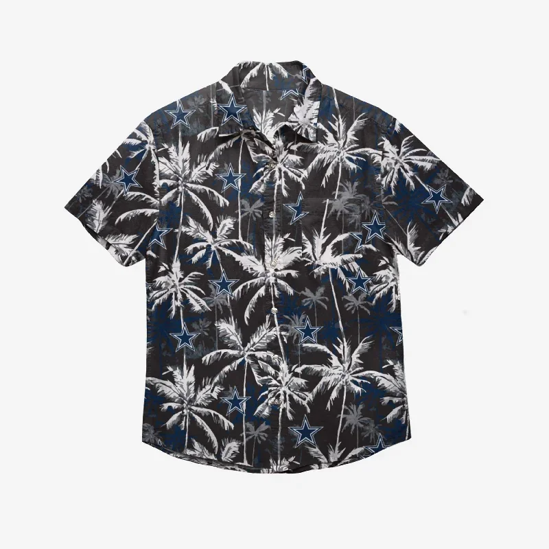 dallas-cowboys-black-floral-button-up-shirt