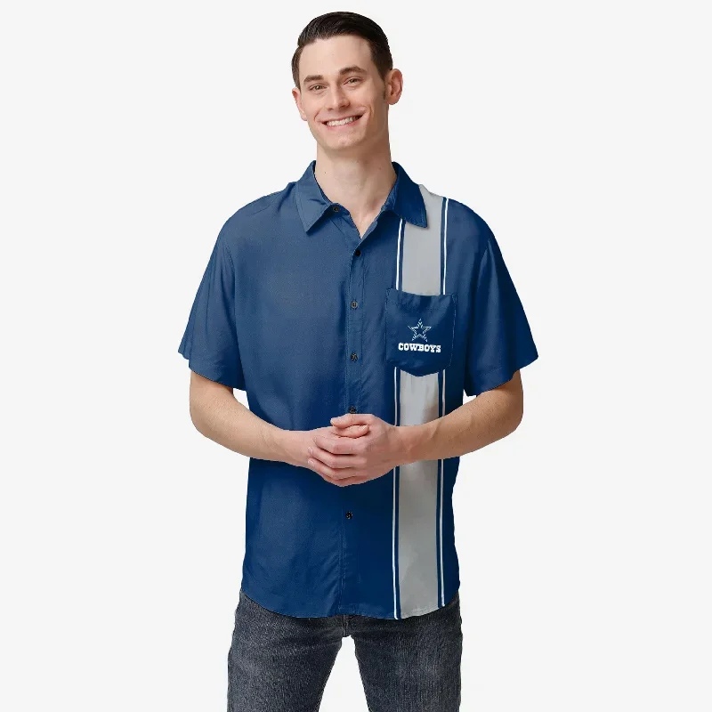 Dallas Cowboys Bowling Stripe Button Up Shirt