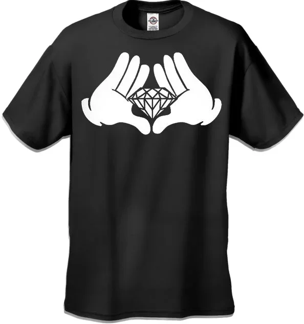 Diamond Cartoon Hands Men's T-Shirt