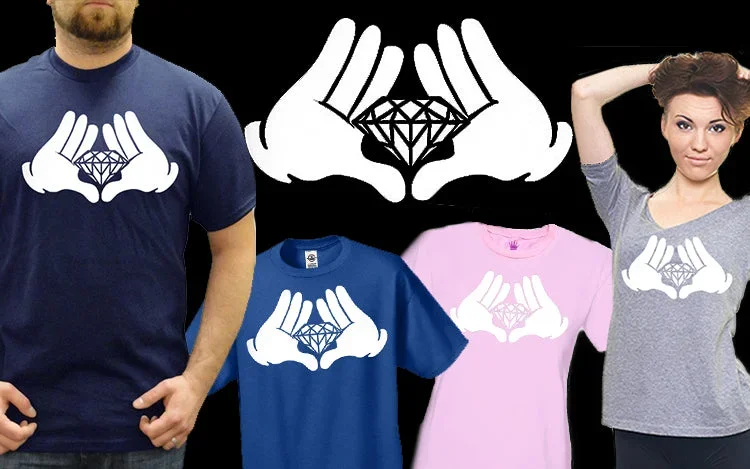 diamond-cartoon-hands-mens-t-shirt