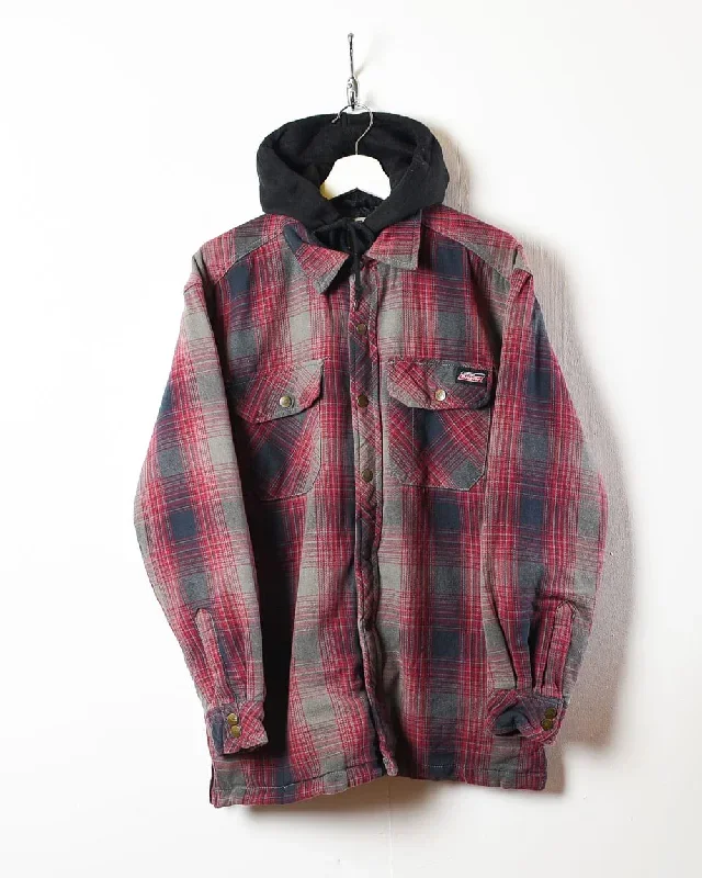 Dickies Hooded Flannel Overshirt Jacket - Medium