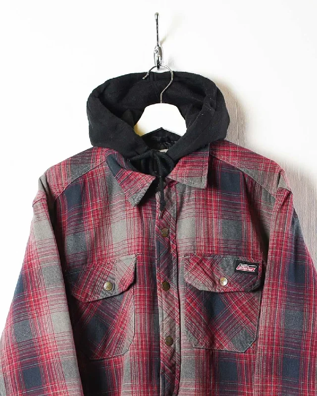 dickies-hooded-flannel-overshirt-jacket-medium-e8371