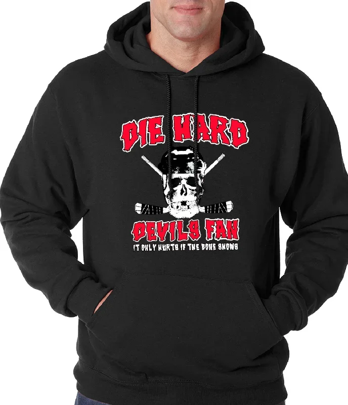 Die Hard Devils Fan Hockey Adult Hoodie