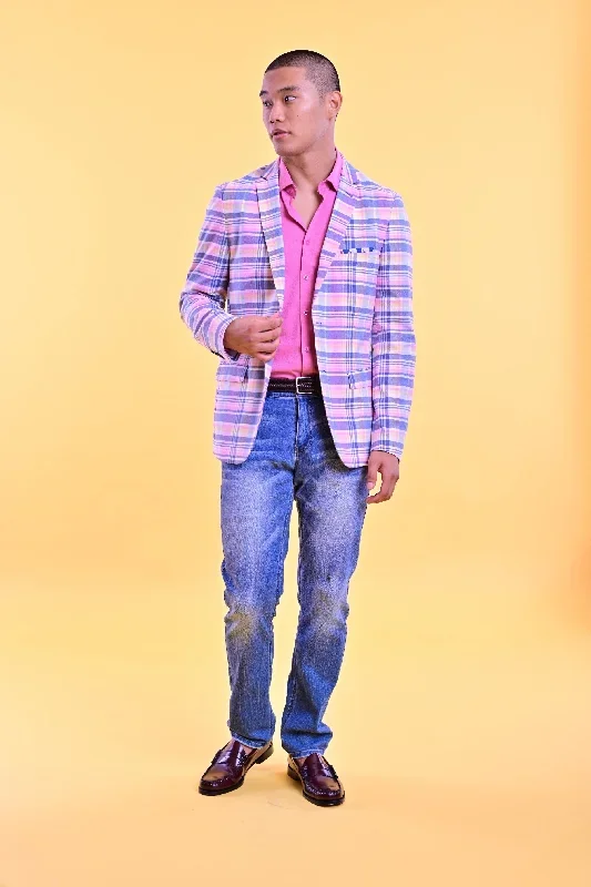 Pink Yellow Madras