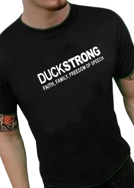 DuckStrong Faith, Family, Freedom Of Speech Men's T-Shirt