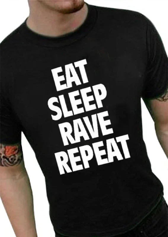 Eat Sleep Rave Repeat Men's T-Shirt