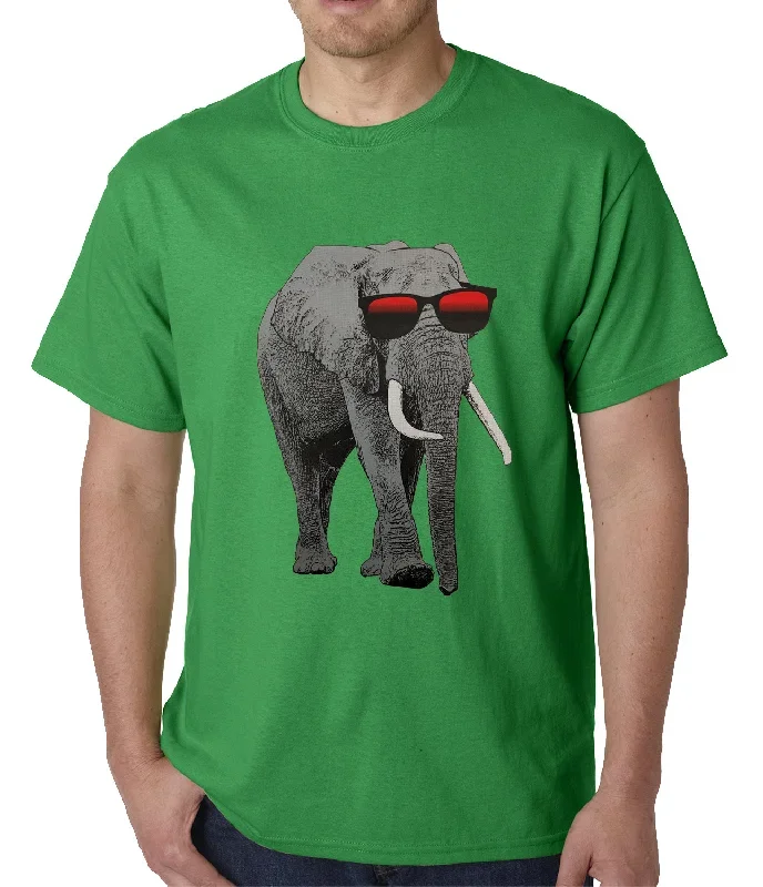 elephant-wearing-sunglasses-mens-t-shirt