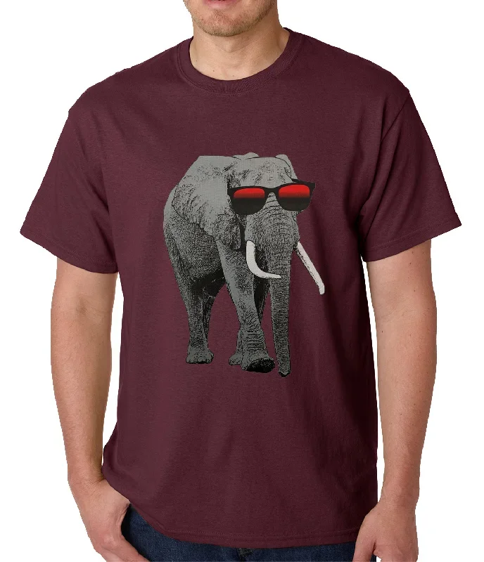 elephant-wearing-sunglasses-mens-t-shirt