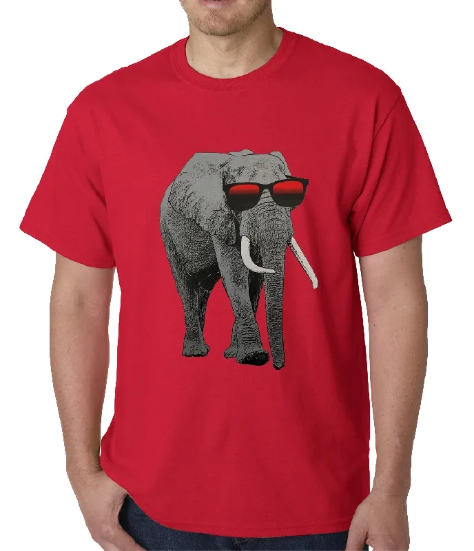 elephant-wearing-sunglasses-mens-t-shirt