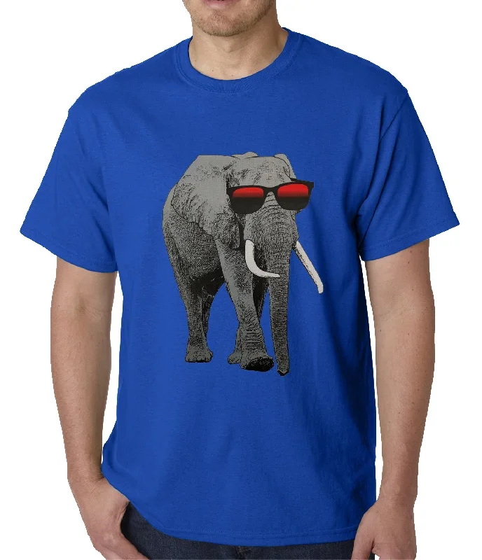 elephant-wearing-sunglasses-mens-t-shirt