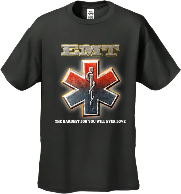 emt-the-hardest-job-you-will-ever-love-mens-t-shirt